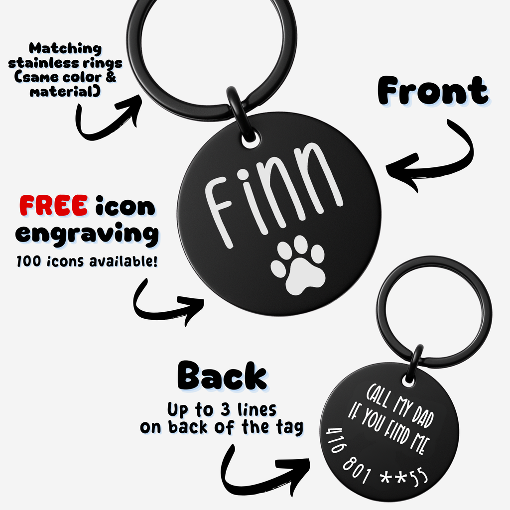 Circle Tag – Stainless Steel – Signature Edition (Matching Ring)