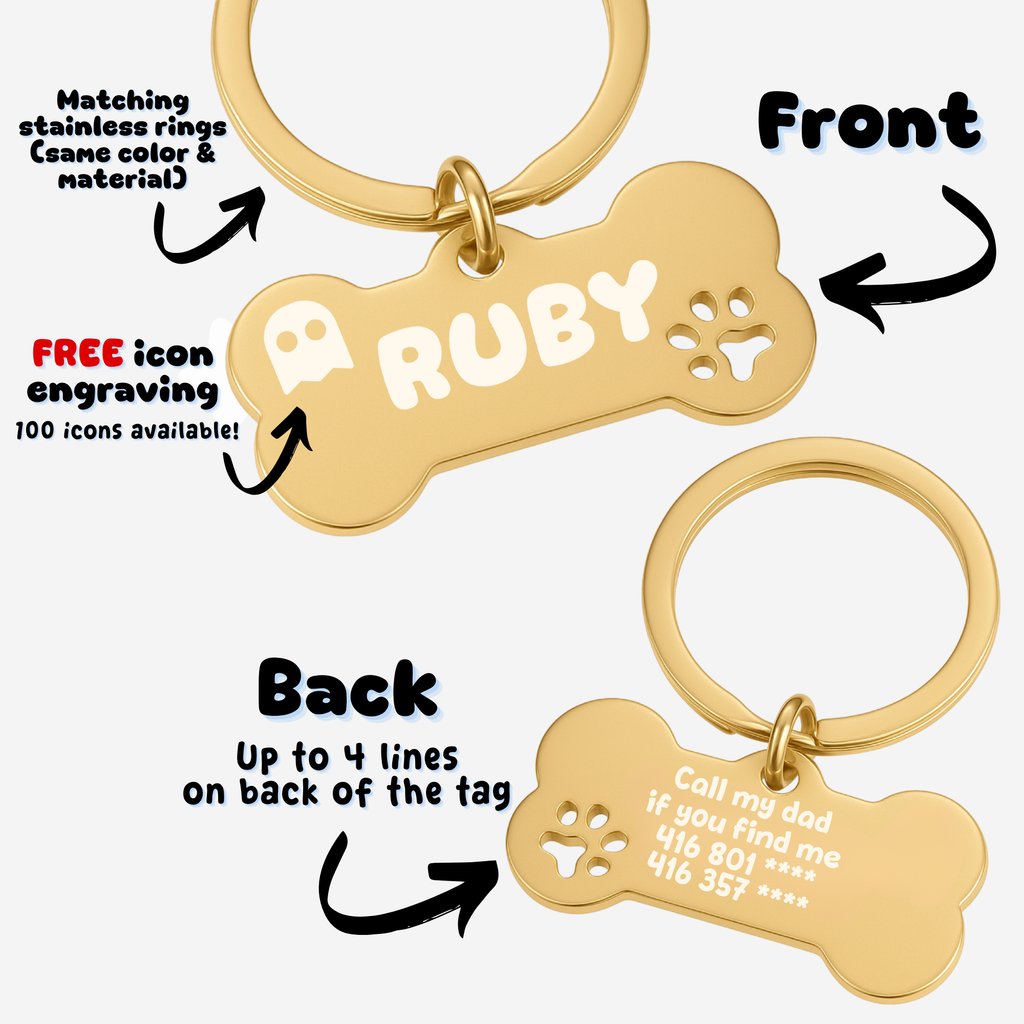 Bone Tag – Stainless Steel – Signature Edition (Matching Ring)