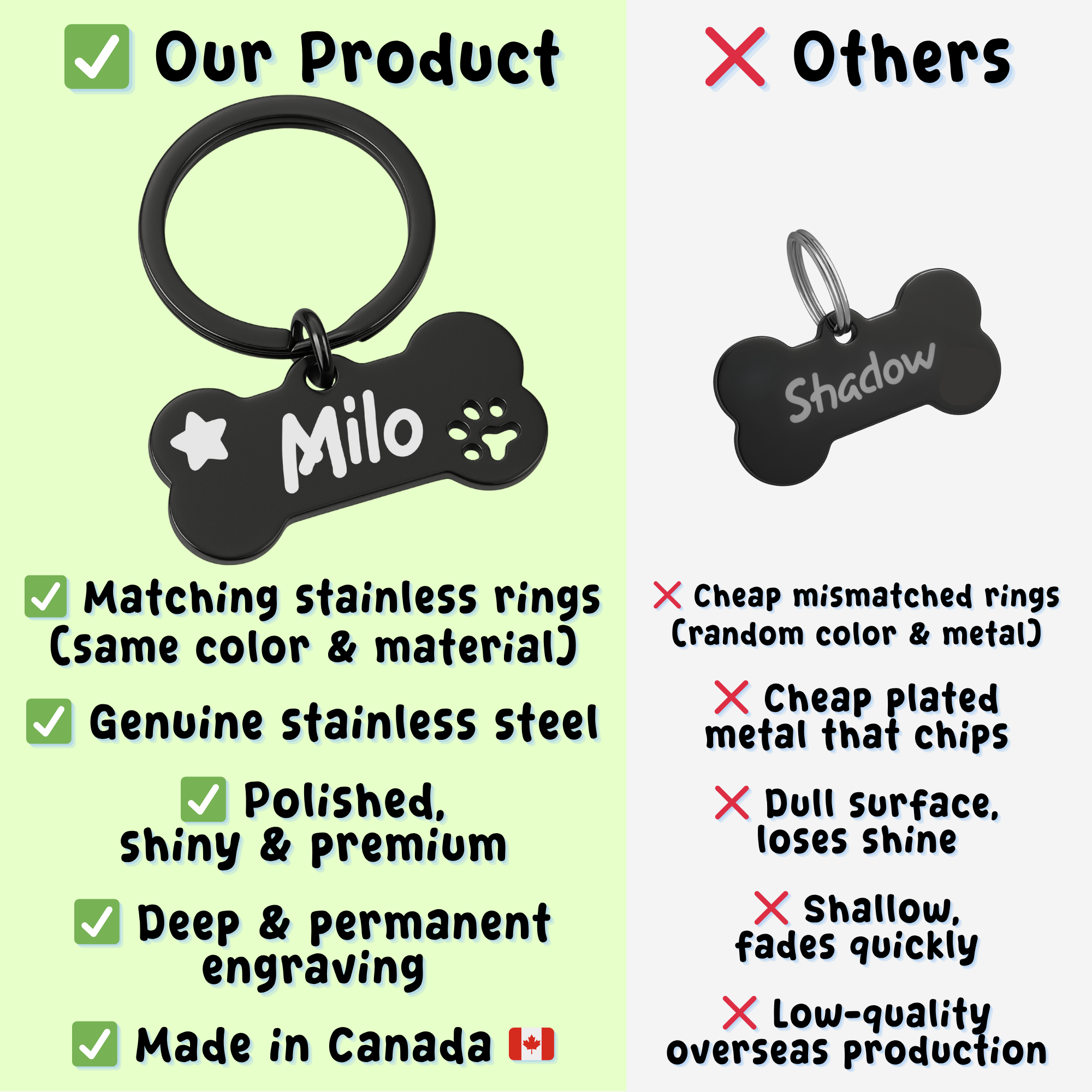 Bone Tag – Stainless Steel – Signature Edition (Matching Ring)