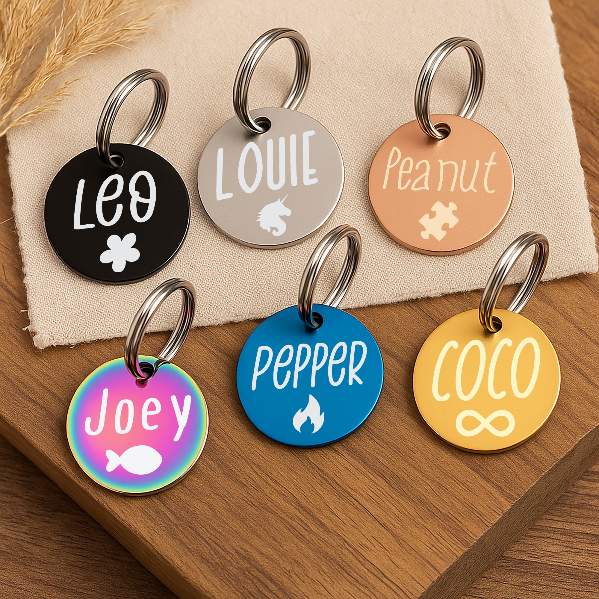 Circle Tag – Stainless Steel – Classic Edition (Standard Ring)