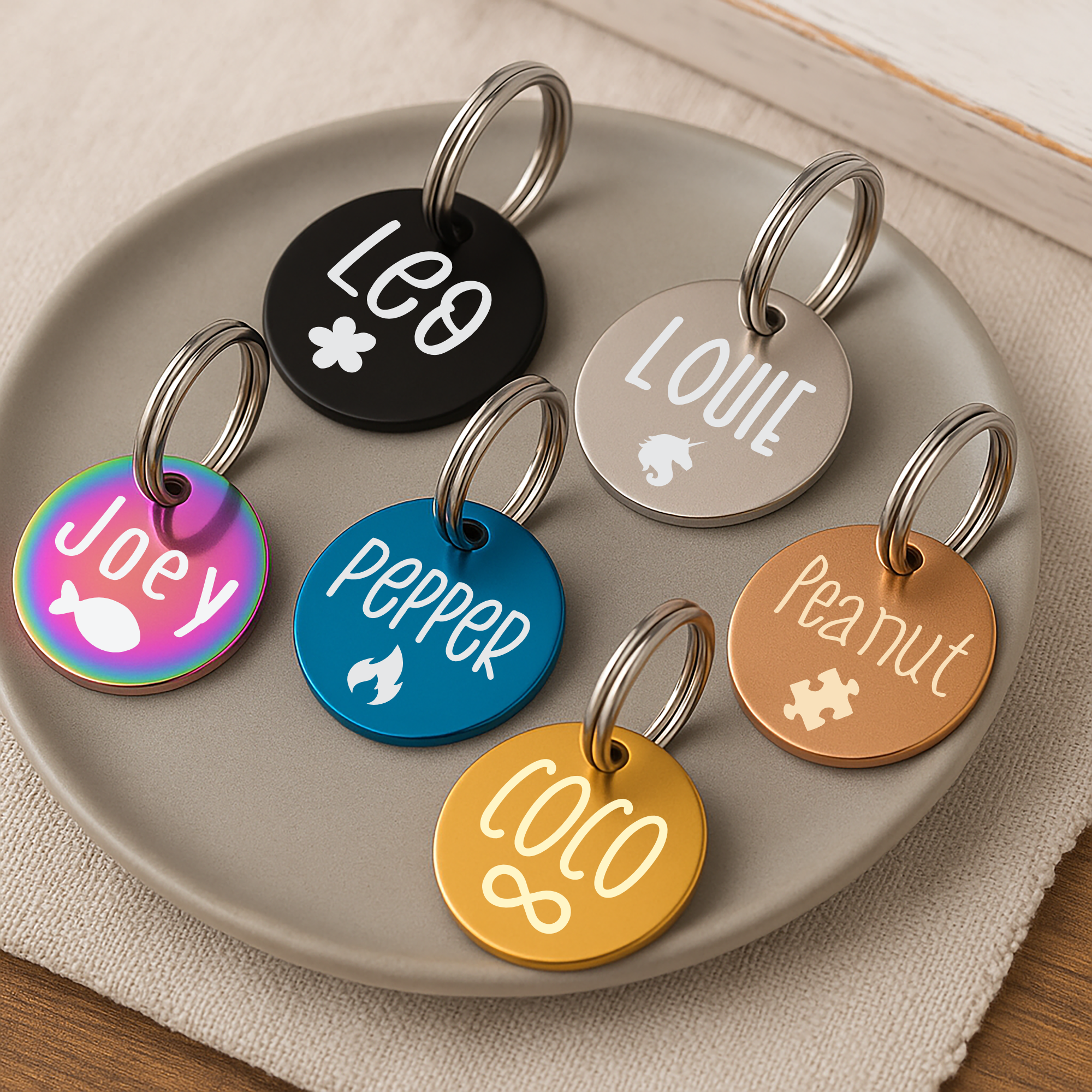 Circle Tag – Stainless Steel – Classic Edition (Standard Ring)