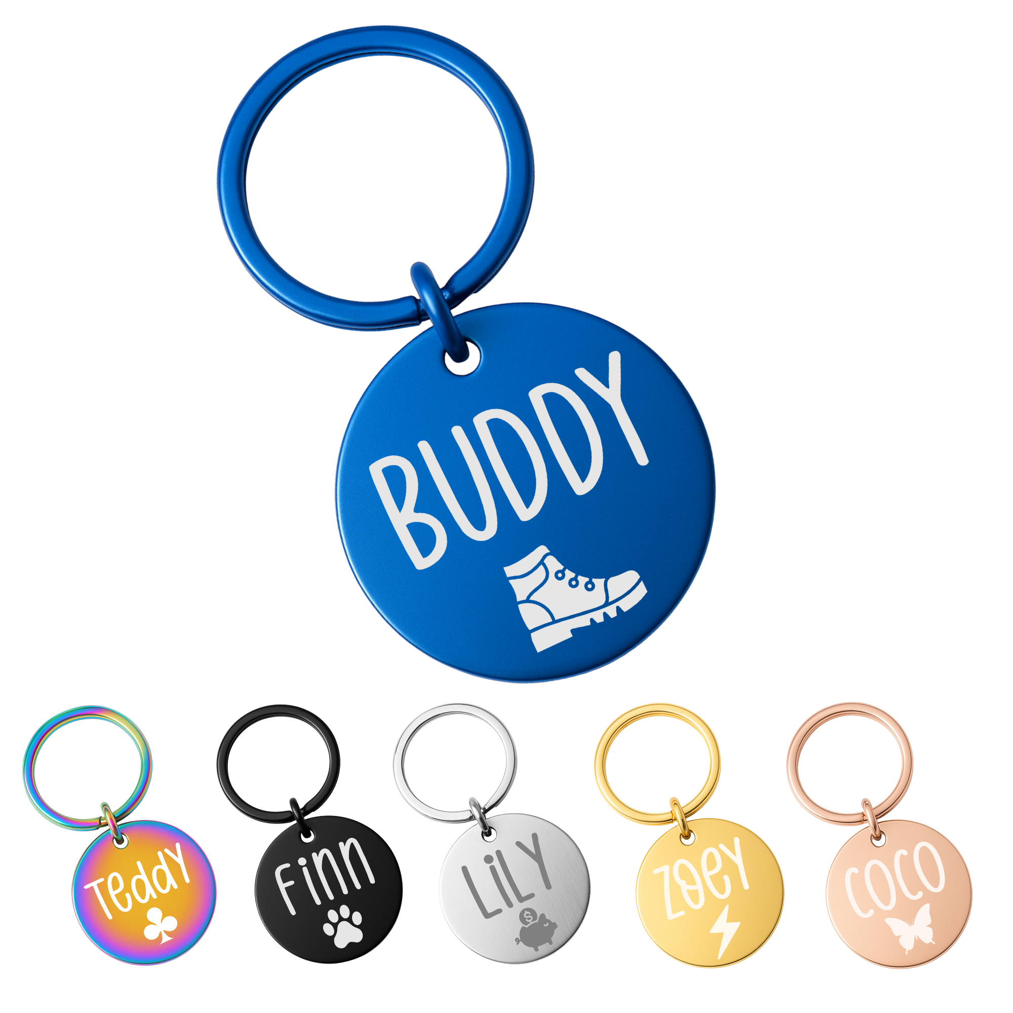 Circle Tag – Stainless Steel – Signature Edition (Matching Ring)