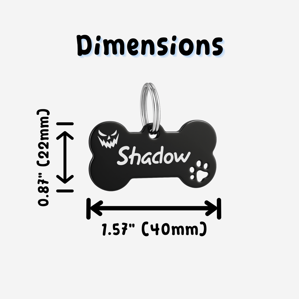 Bone Tag – Stainless Steel – Classic Edition (Standard Ring)